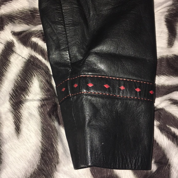 LEATHER TRENCH COAT WITH BELT & POCKETS, REAL FUR - Picture 4 of 6